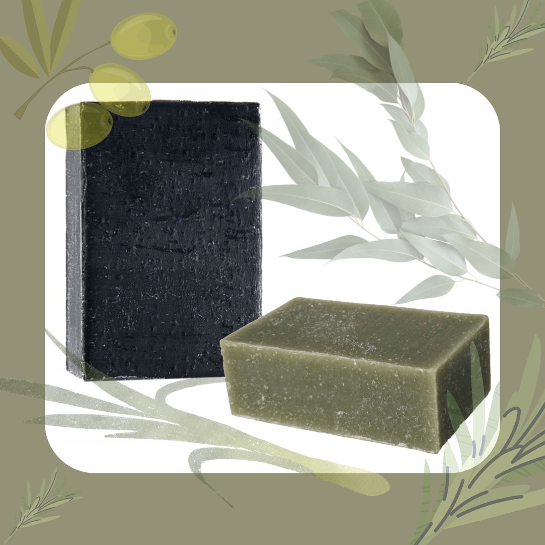 Activated Charcoal Bar Soap and Clarifying Clay Bar Soap, 2 Pack