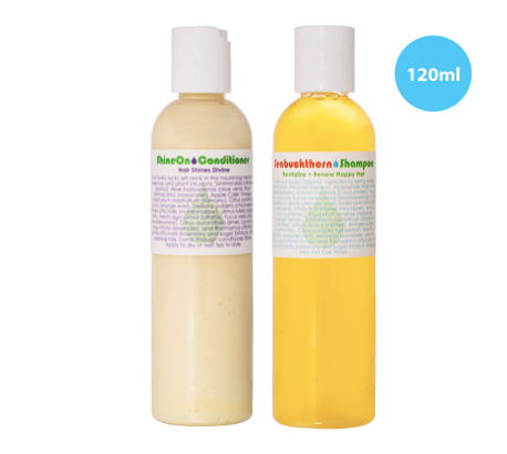 Seabuckthorn Shampoo & Golden Jojoba Conditioner, 120 ml